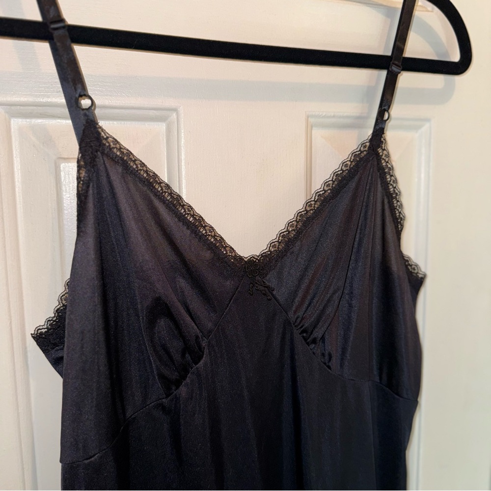 Vintage Sears Lace Slip Dress Lingerie Size L Feminine Cottagecore - Picture 2 of 8